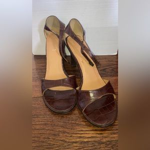 Ralph Lauren Auburn croc heel